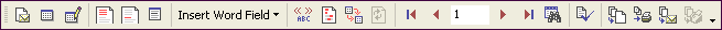 Mail merge toolbar