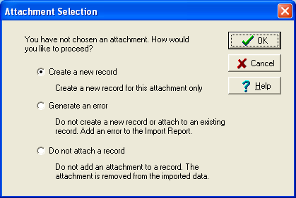 Attachment Selection